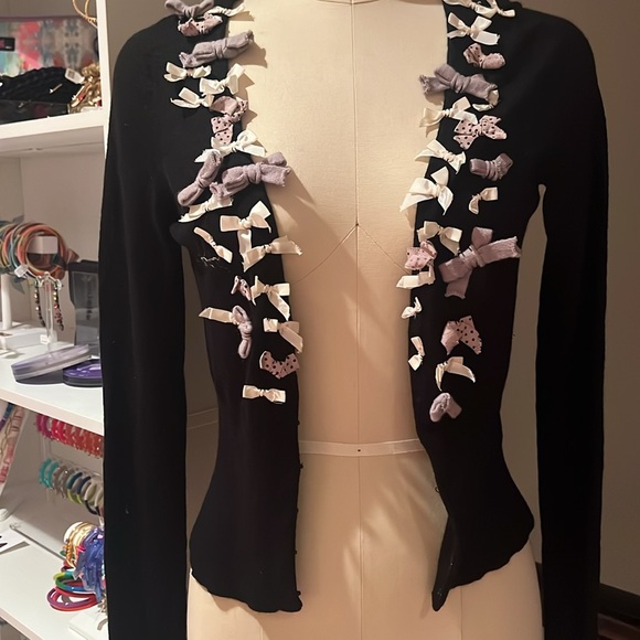 Anthropologie Bow Sweater Size Small - Picture 5 of 6